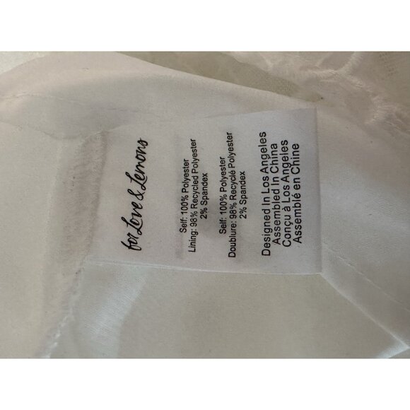 White For Love And Lemons  Woman Small Leighton Mini Dress White Wedding Floral - Picture 11 of 12